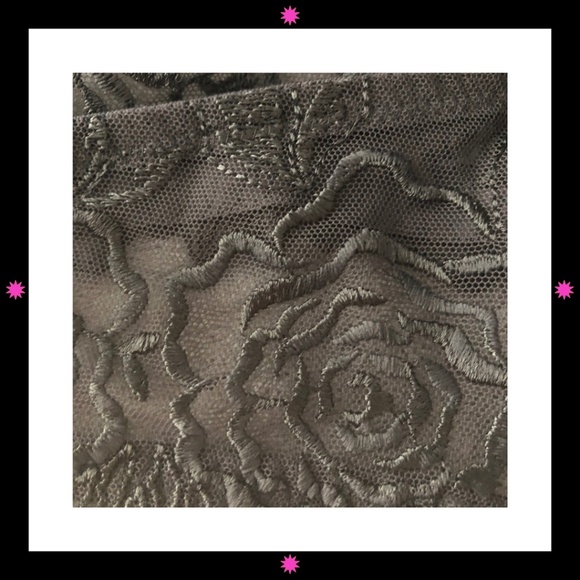 NEW LACE GRAY WACOAL BRA DEMI STYLE 36B - Picture 4 of 6